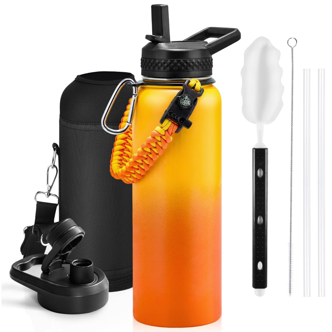 HydraPure – Sustainable Water Bottle with Paracord Handle