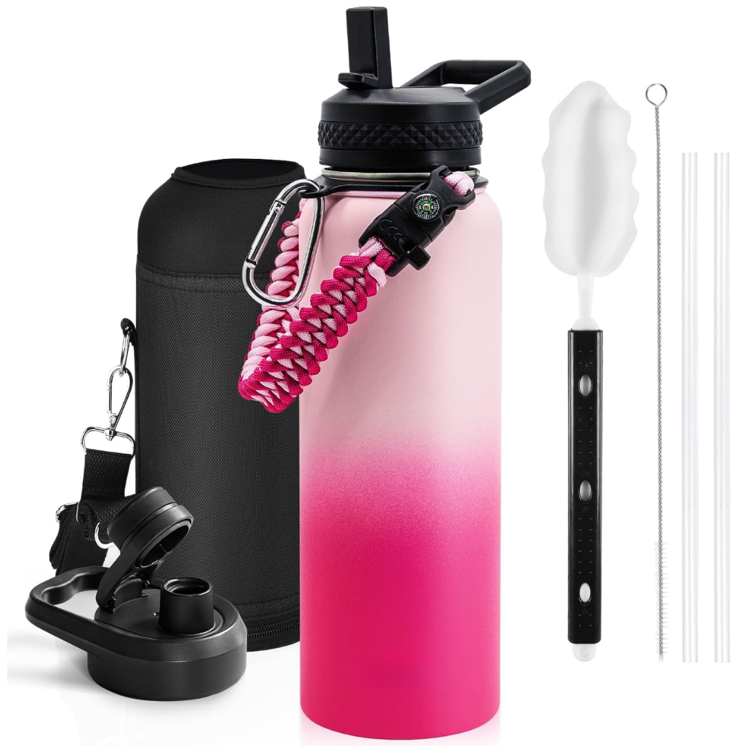 HydraPure – Sustainable Water Bottle with Paracord Handle