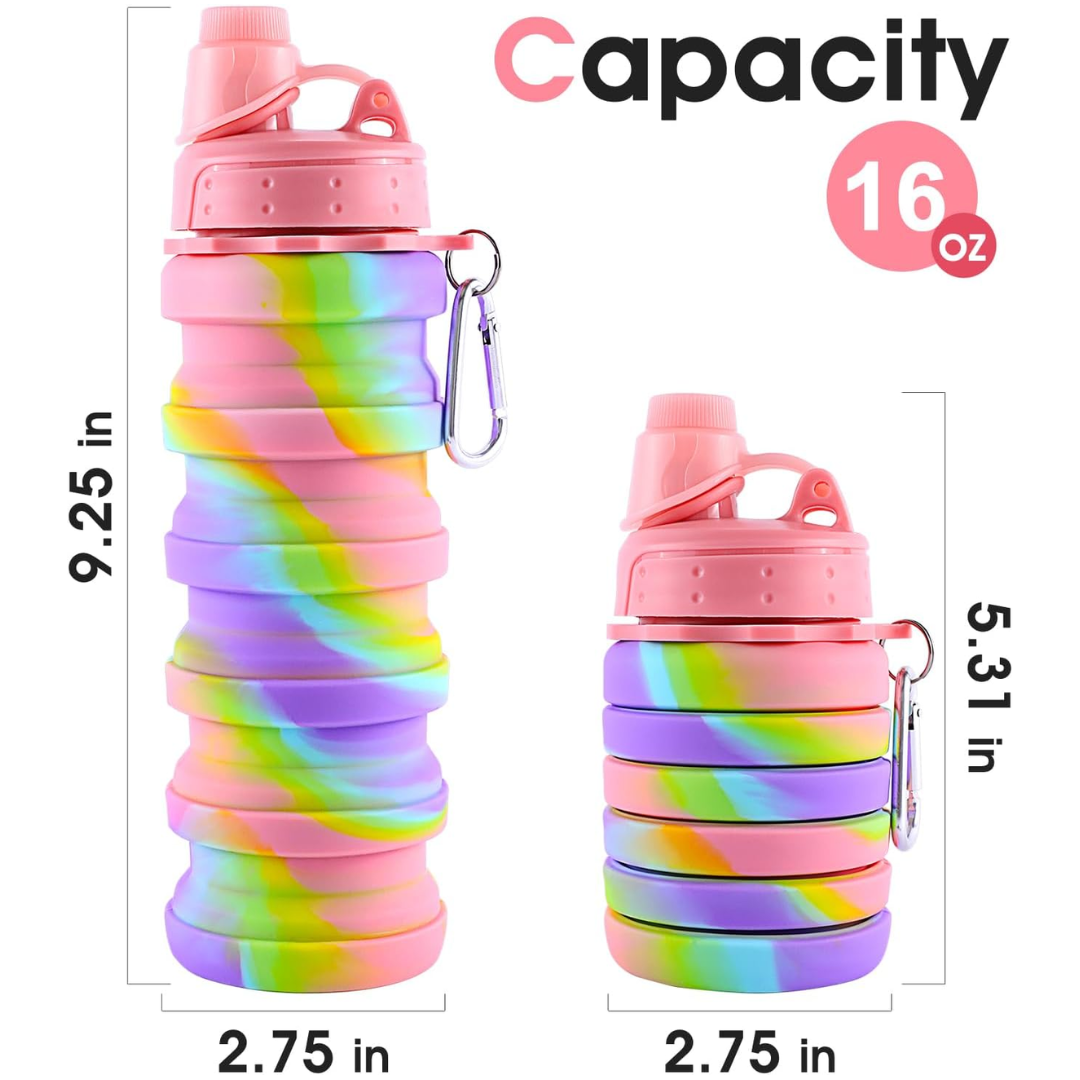 FlexiHydrate - Compact Collapsible Water Bottle for Travel