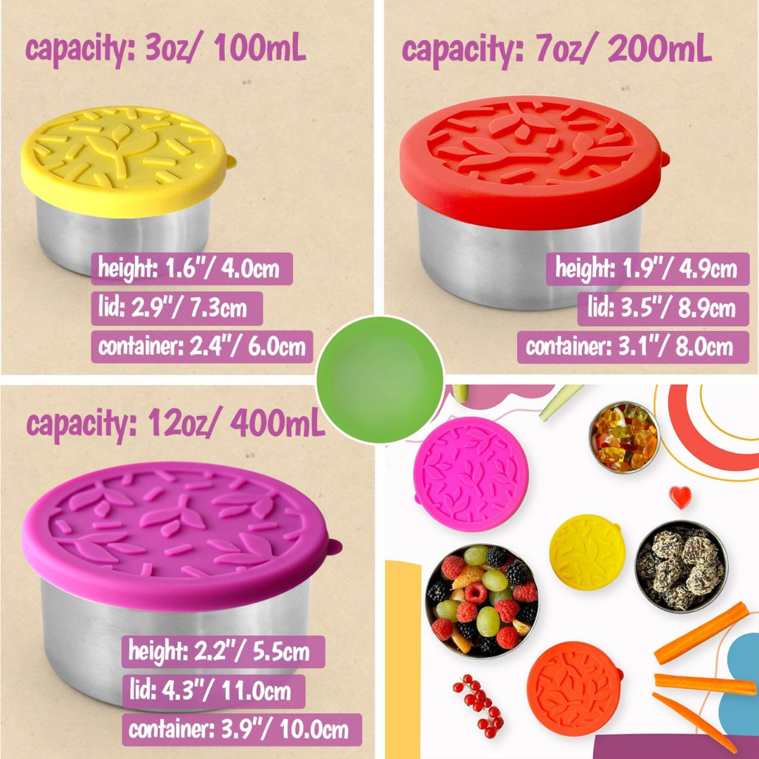 FreshBox Set – RVS Lunch Boxes with Lid