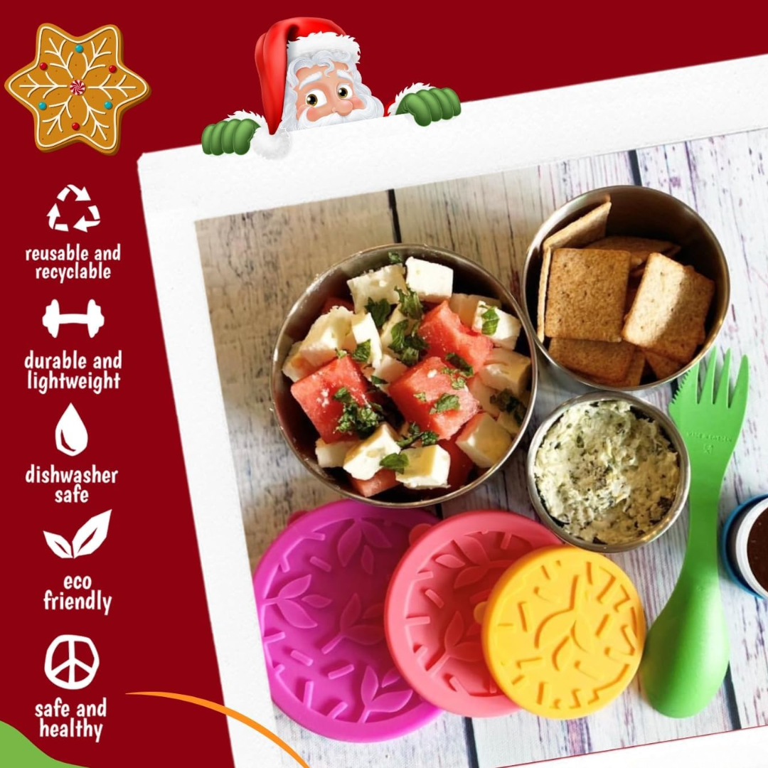 FreshBox Set – RVS Lunch Boxes with Lid