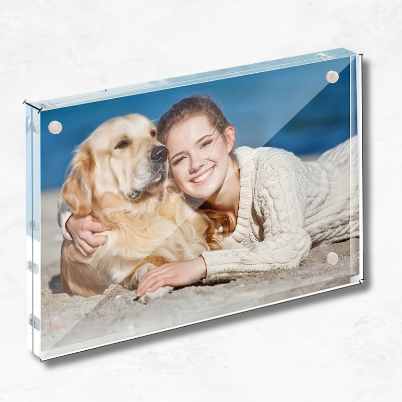 ElegantFrame - Horizontal Acrylic Foot Frame for Modern Interiors
