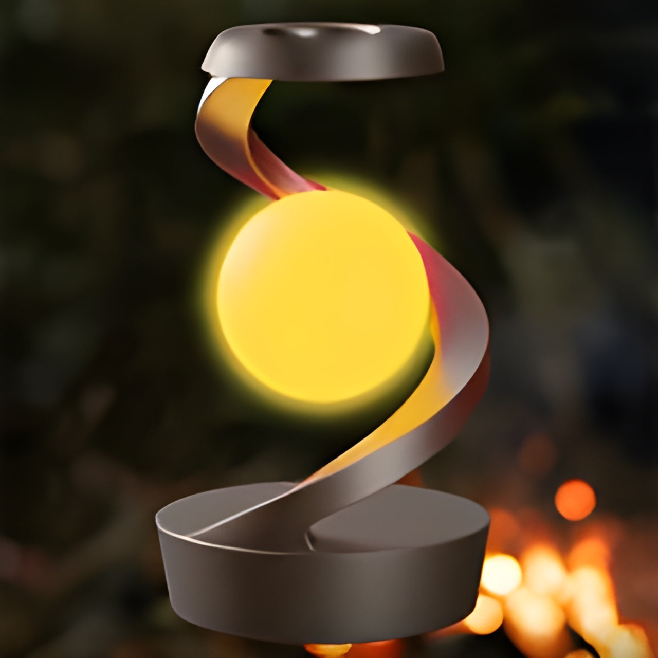 Futuristic FloatCharge - Lighting Wonder with Wireless Charger