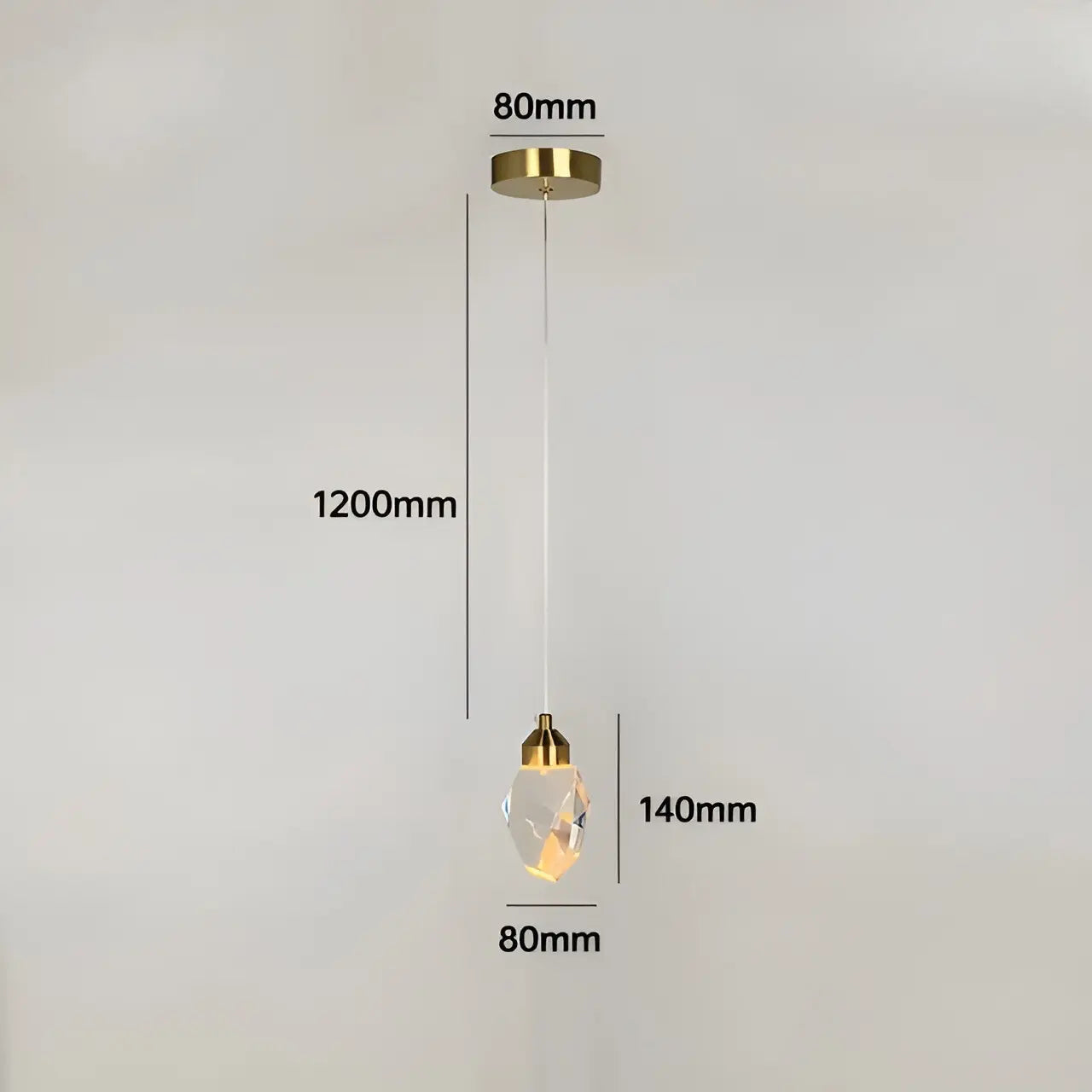Luxurious Crystal Pendant Lamp with LED Lighting - CrystalElegance