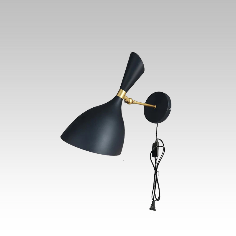 Luminous Haven – Industrial LED Bedside Lamp for the Bedroom