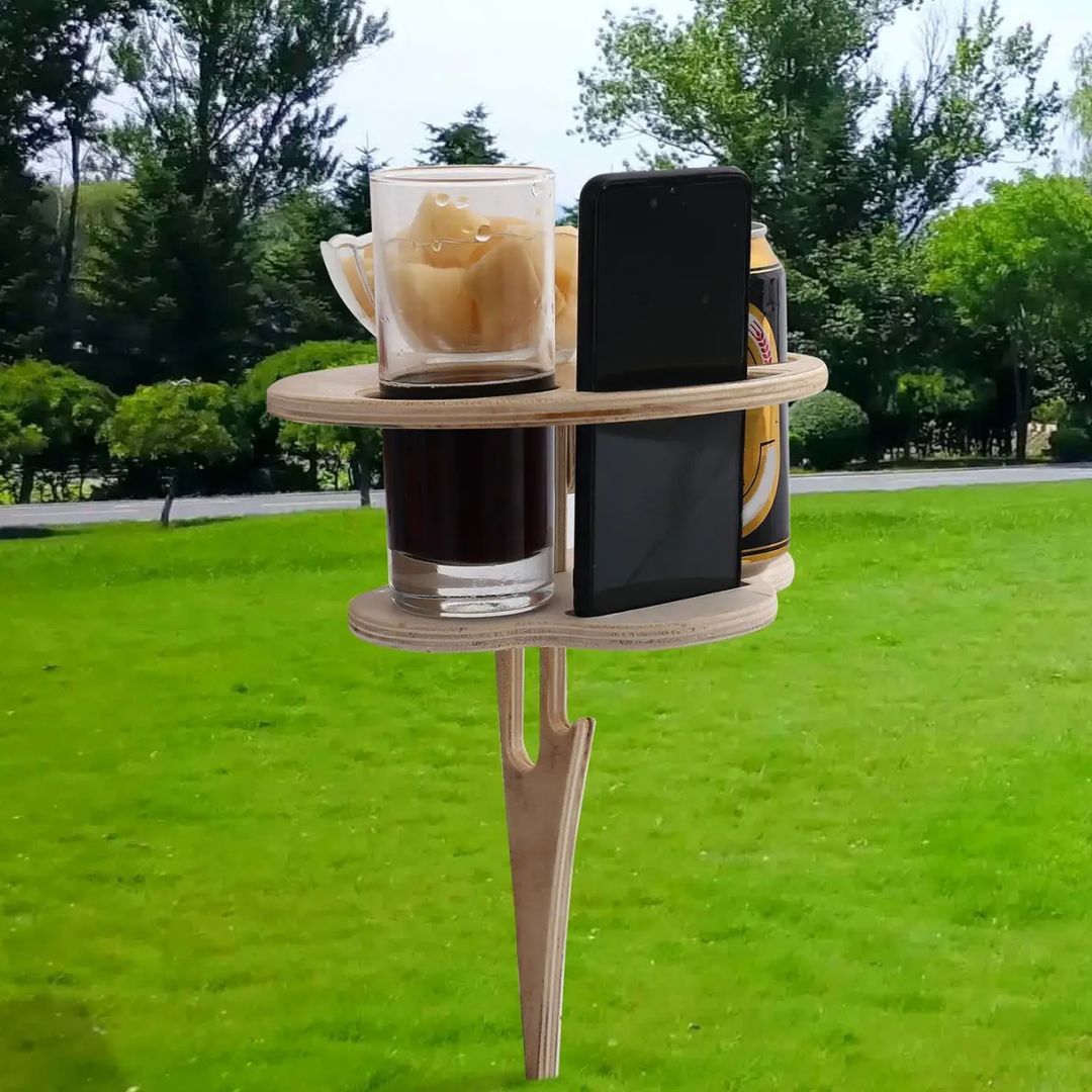 WineGlow Table - Double Portable Wine Table