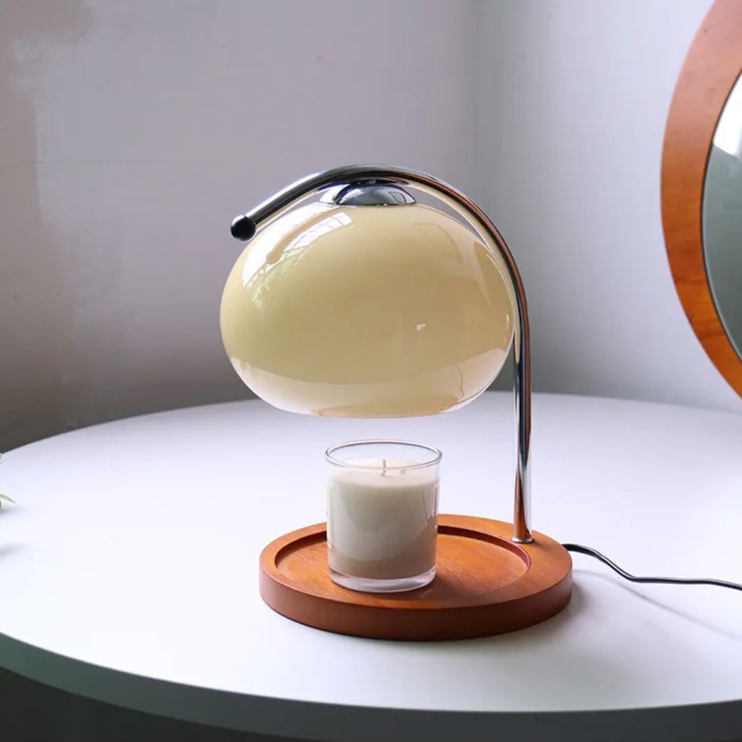 Alyssa Retro Table Lamp - Elegant Glass Lighting