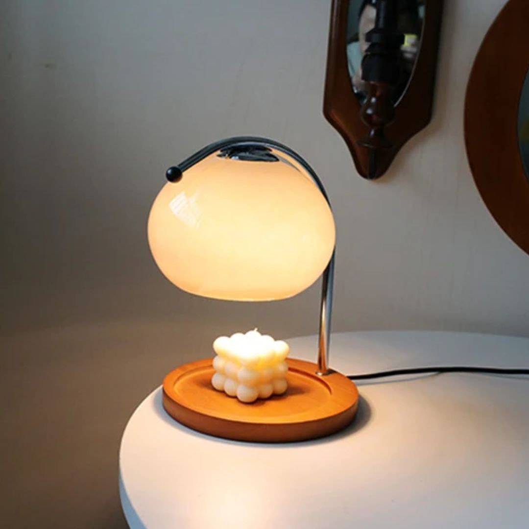 Alyssa Retro Table Lamp - Elegant Glass Lighting