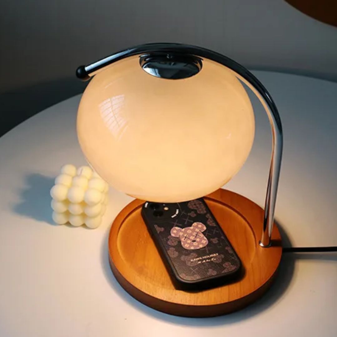 Alyssa Retro Table Lamp - Elegant Glass Lighting