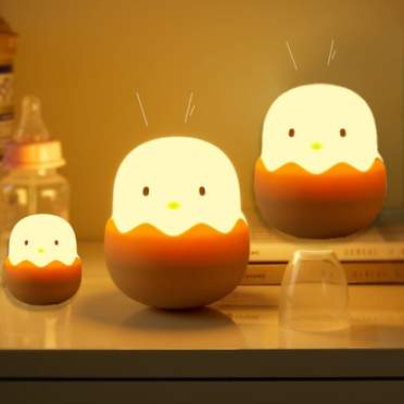 CozyChick Nattlampa – Söt Barnlampa för Sovrummet