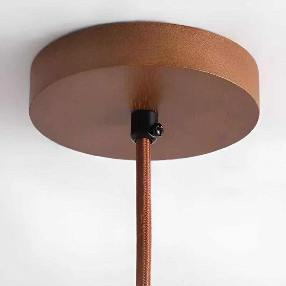 TranquilHalo - Retro LED Ceiling Lamp in Japanese Design
