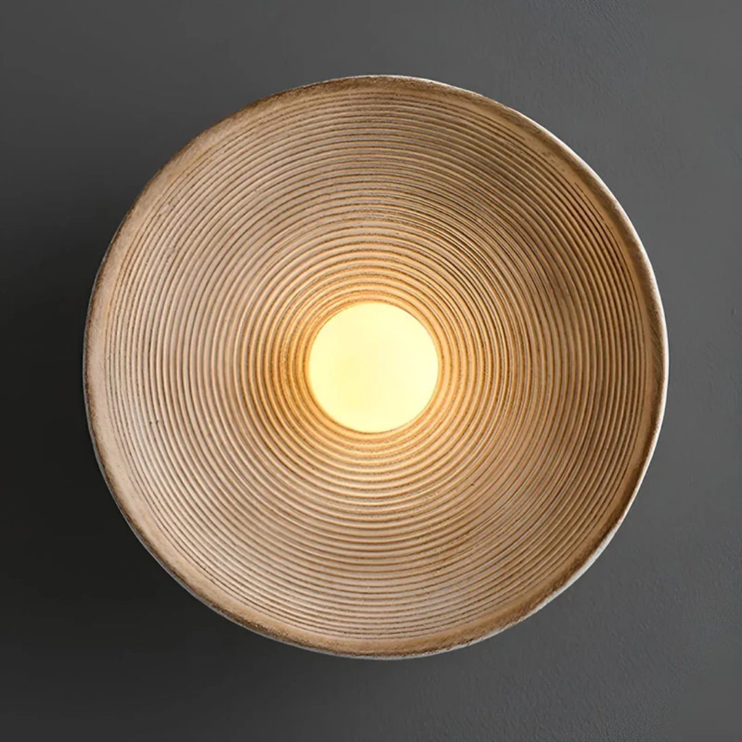 ZenGlow Disc – Japanese Wabi-Sabi Wall Lighting