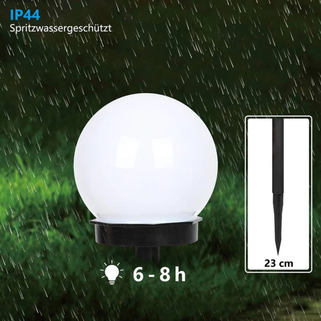 SunLuxe Orbs – Set of 3 Waterproof Garden LED Lights