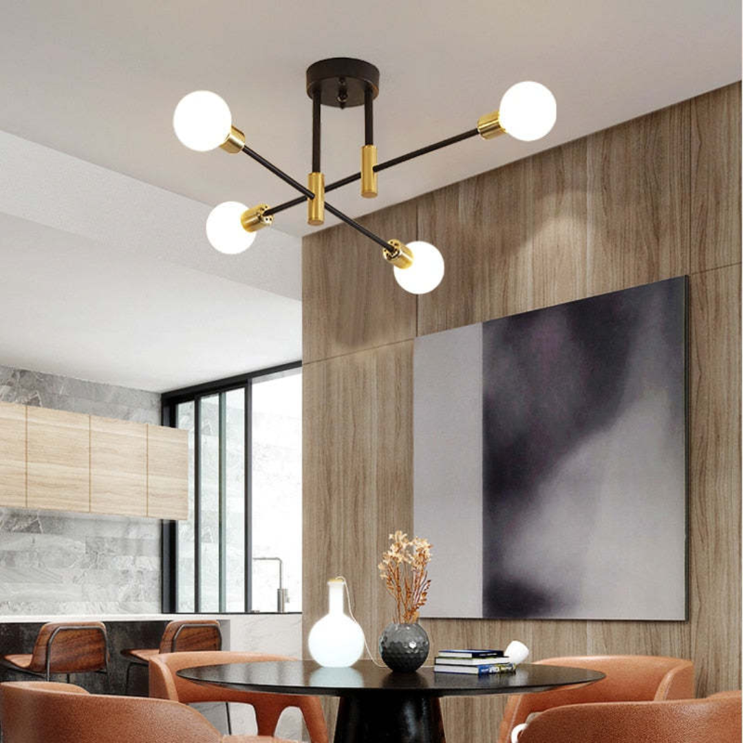 Lumière Royale – Luxurious LED Ceiling Lamp for Living Room