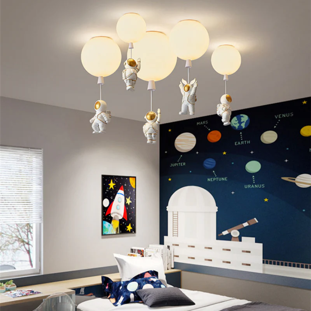 CosmoGlow - Lekfull LED Taklampa för Barnrum