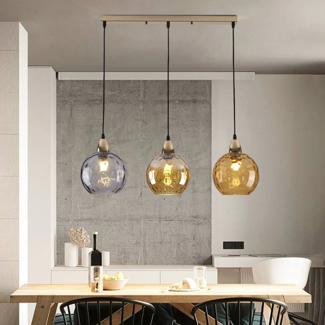 ClusterGlow - Elegant 3-Lamp Hänglampa för Stämningsbelysning