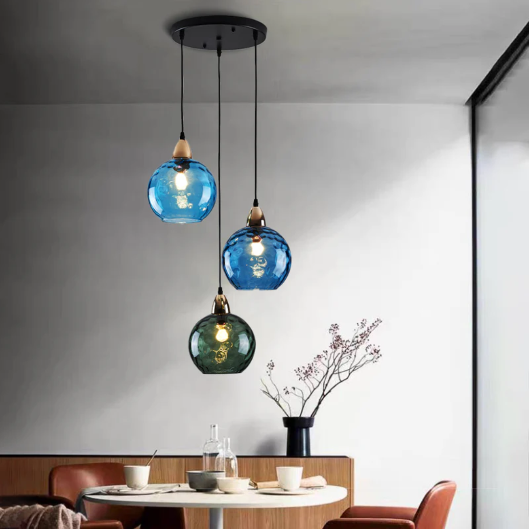 ClusterGlow - Elegant 3-Lamp Hänglampa för Stämningsbelysning