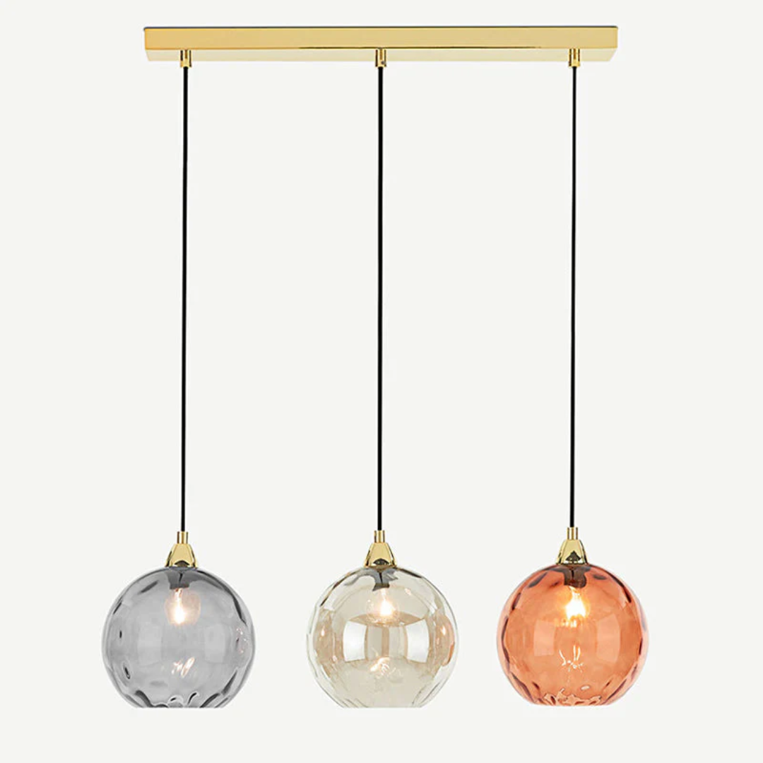 ClusterGlow - Elegant 3-Lamp Hänglampa för Stämningsbelysning