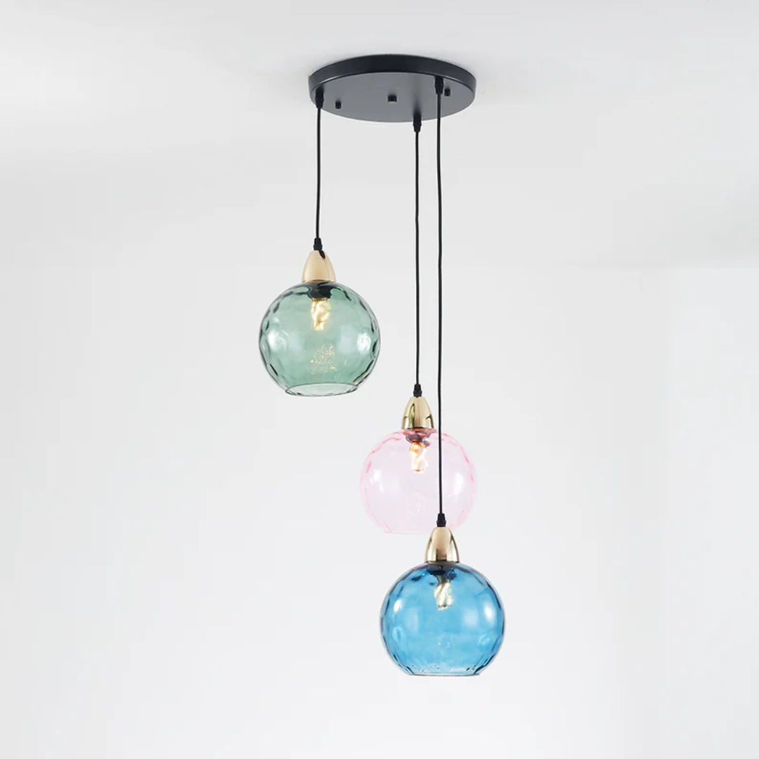 ClusterGlow - Elegant 3-Lamp Hänglampa för Stämningsbelysning