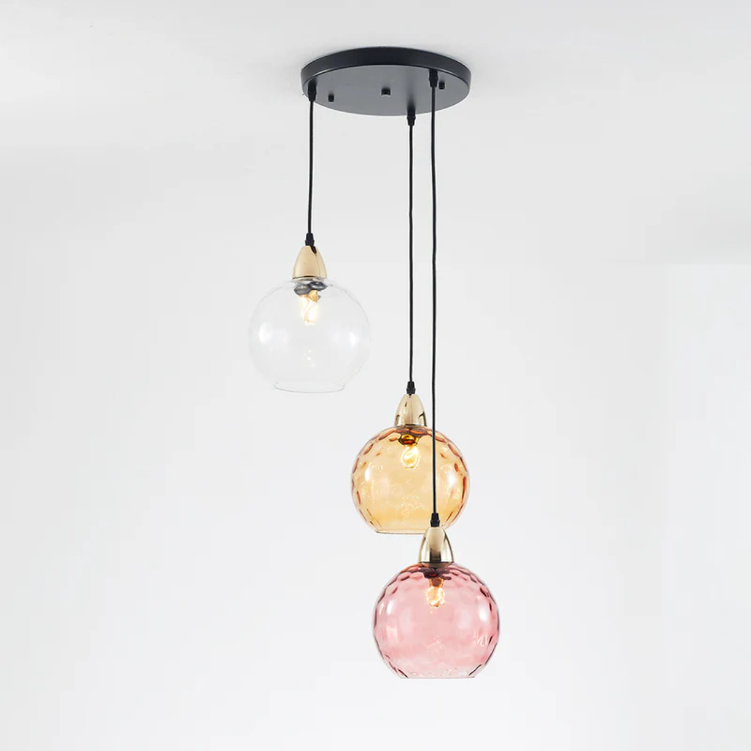 ClusterGlow - Elegant 3-Lamp Hänglampa för Stämningsbelysning