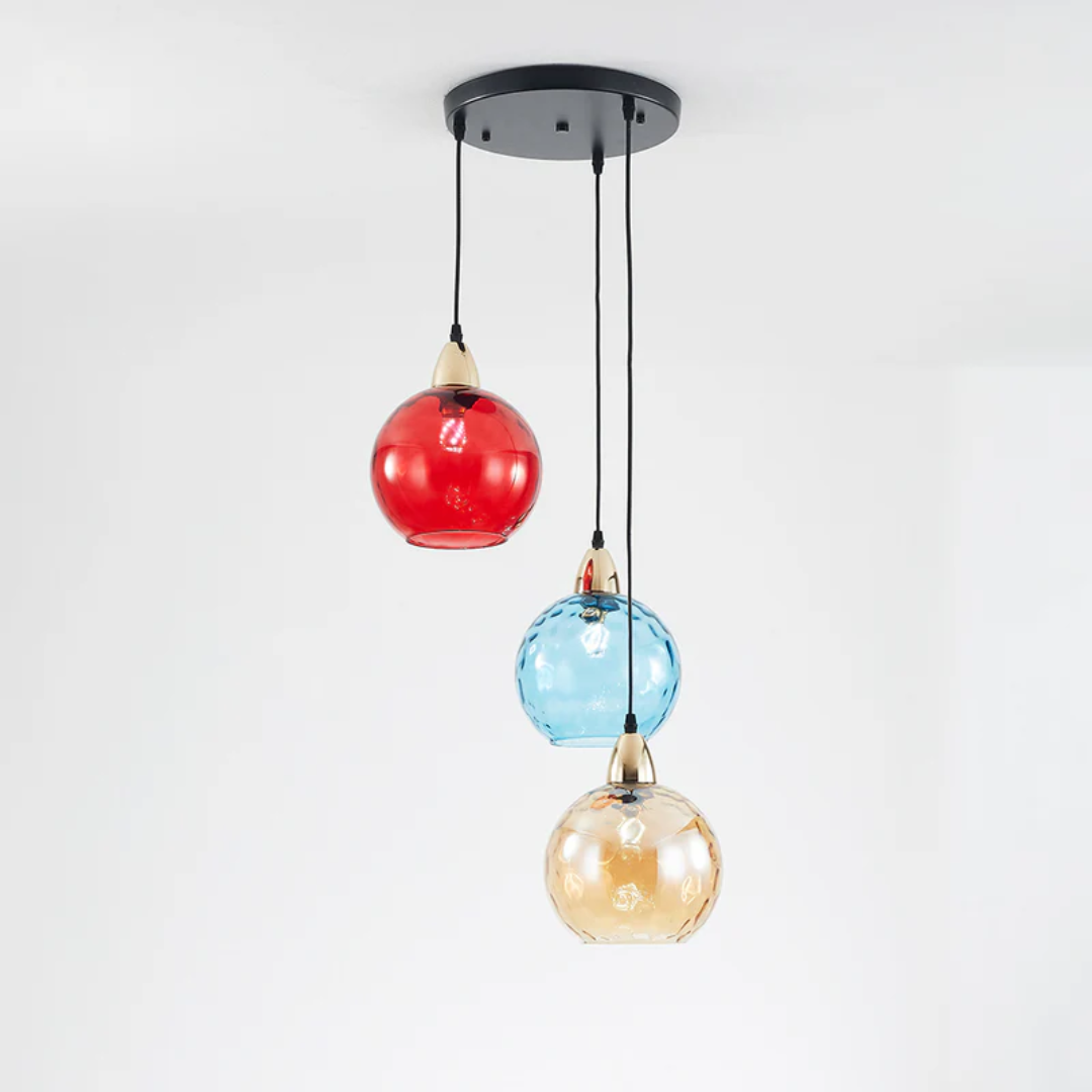 ClusterGlow - Elegant 3-Lamp Hänglampa för Stämningsbelysning