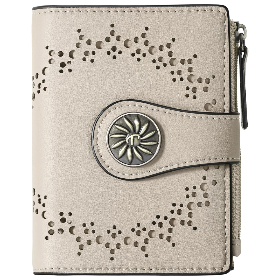 ClaireSlim – Elegant RFID Women's Wallet with Zipper