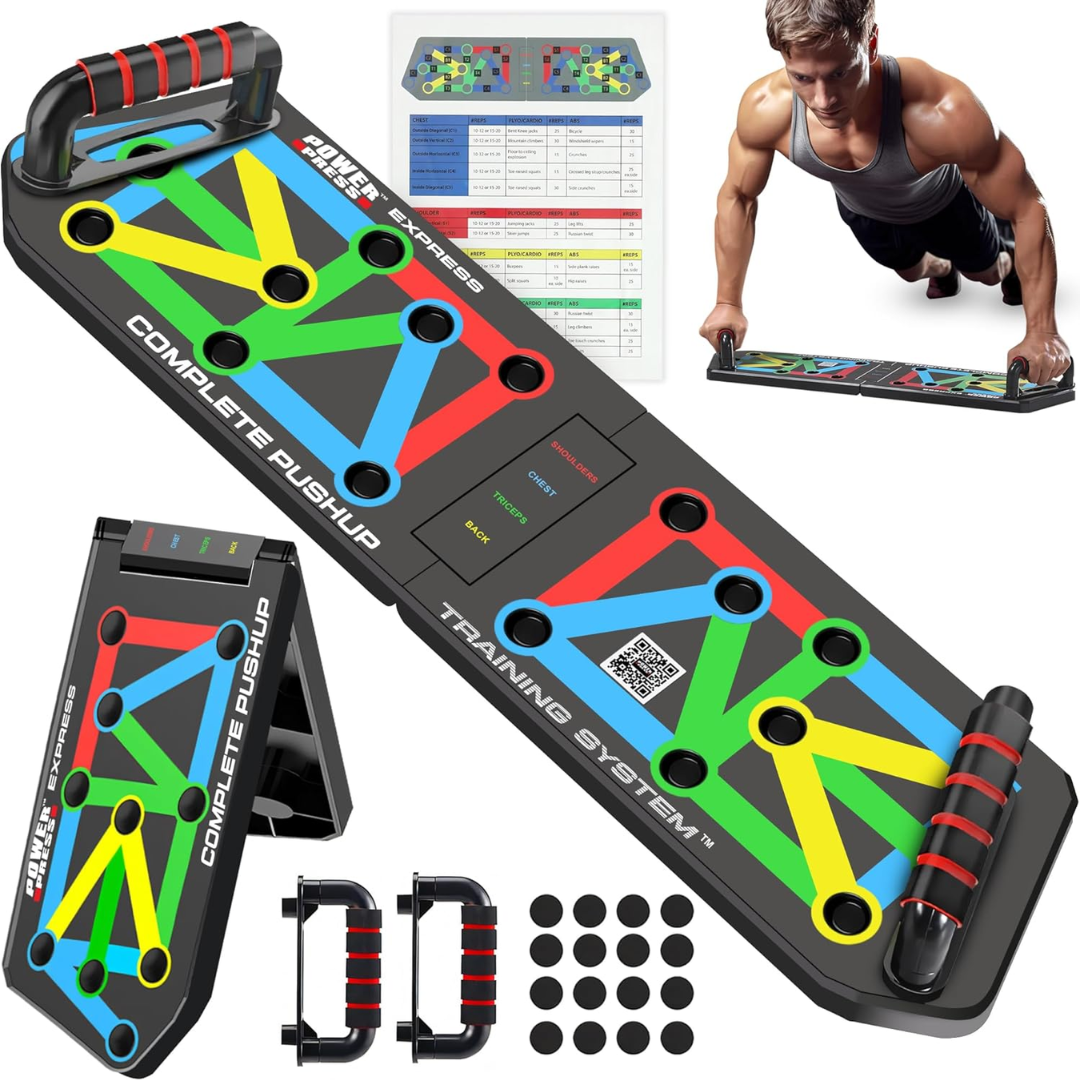 FlexiFit - Foldable Push-Up Training Table with Color Coding