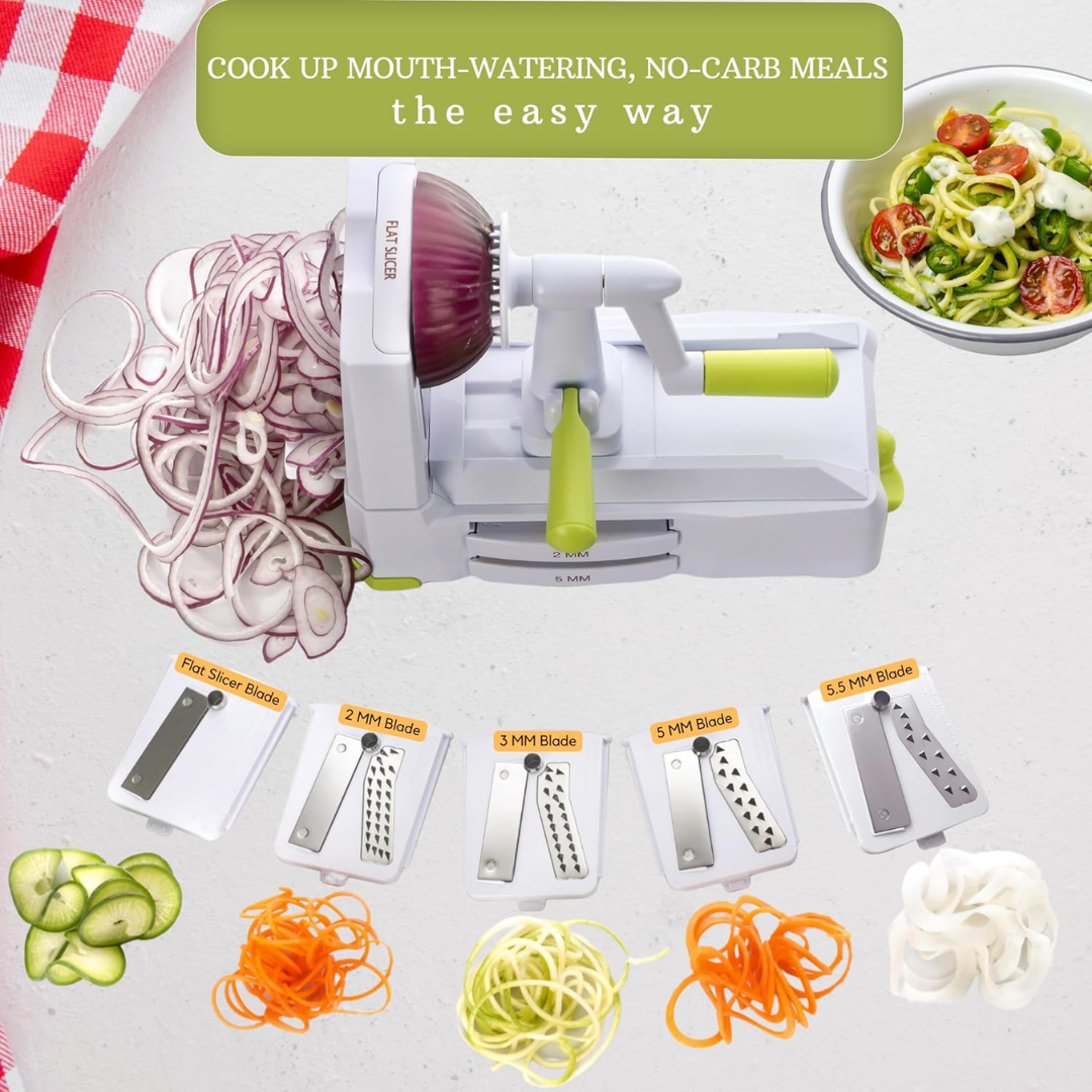 SpiralSlice – 5-piece Robust Vegetable Cutter