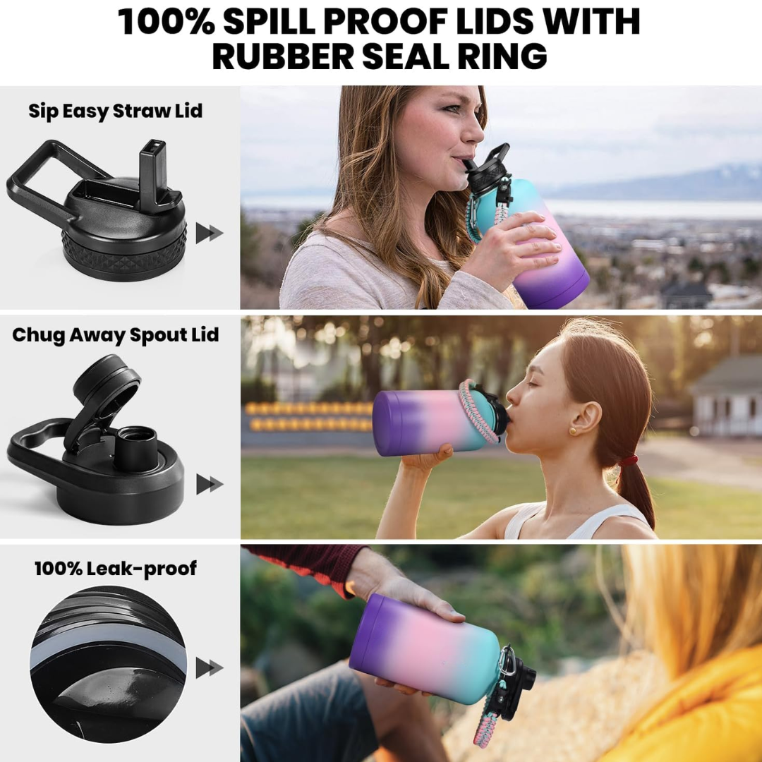 HydraPure – Sustainable Water Bottle with Paracord Handle