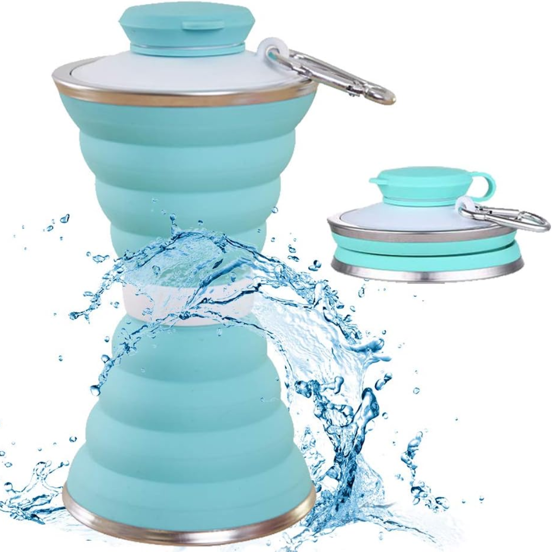 HydroFold - Practical Foldable Water Bottle with Hook