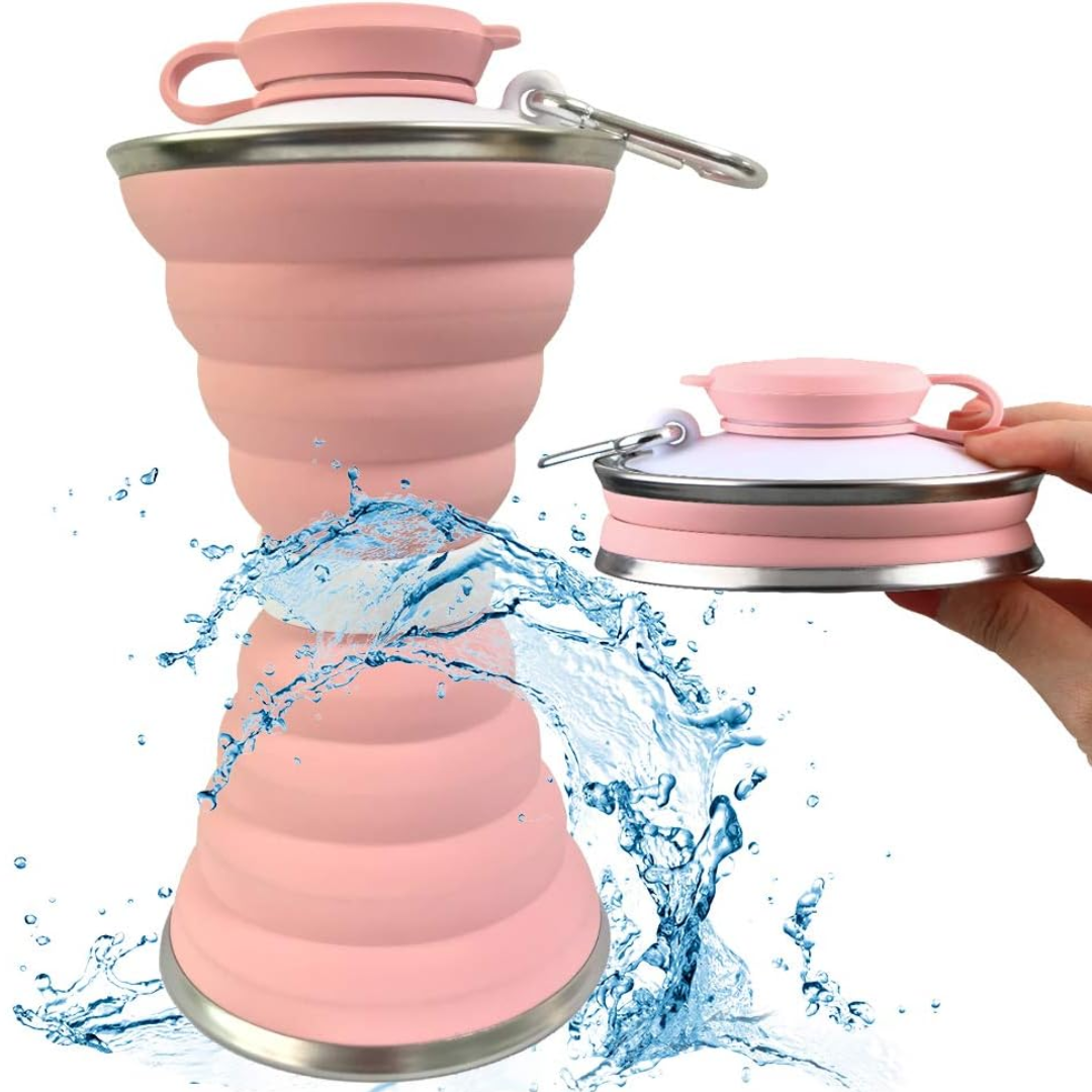 HydroFold - Practical Foldable Water Bottle with Hook