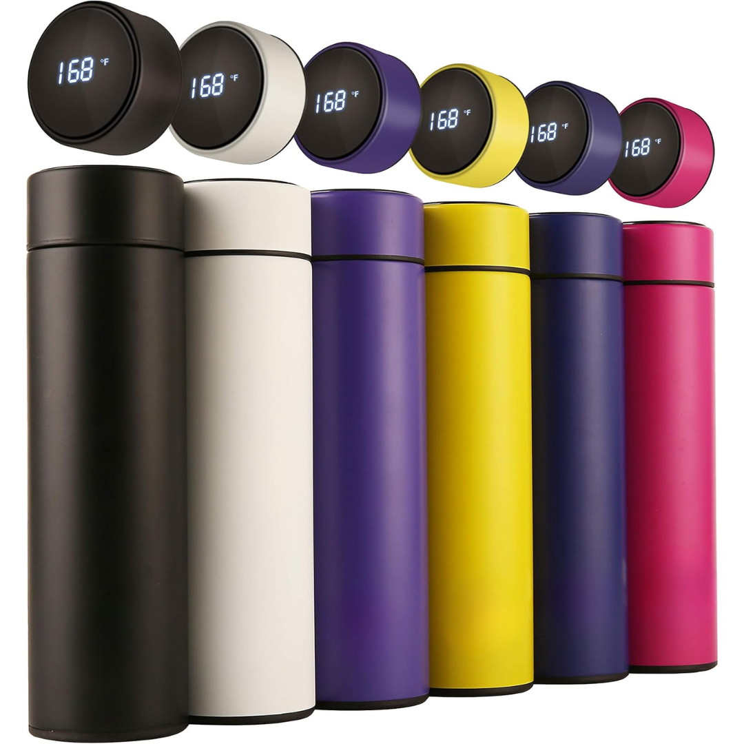 ThermoGlow - Slim Insulated Bottle with LED Display