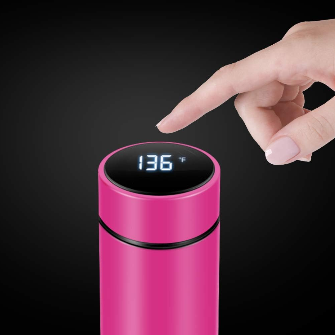 ThermoGlow - Slim Insulated Bottle with LED Display