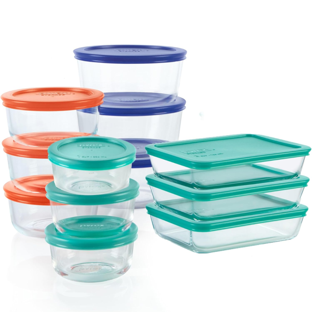 GlassKeeper - 12-piece Set of Storage Jars