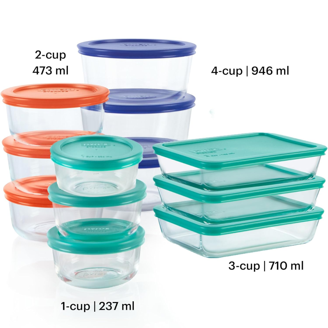 GlassKeeper - 12-piece Set of Storage Jars