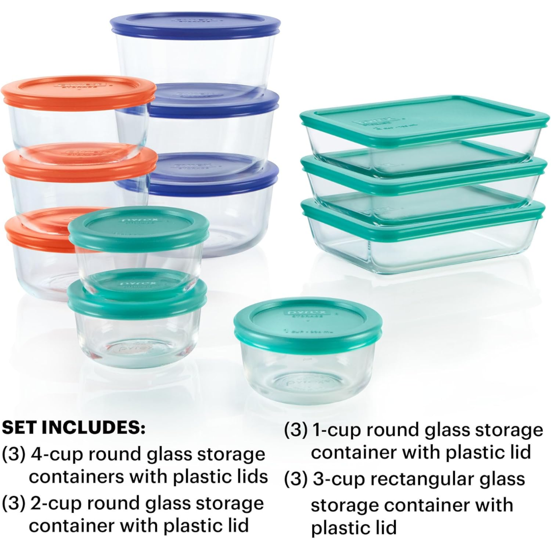 GlassKeeper - 12-piece Set of Storage Jars