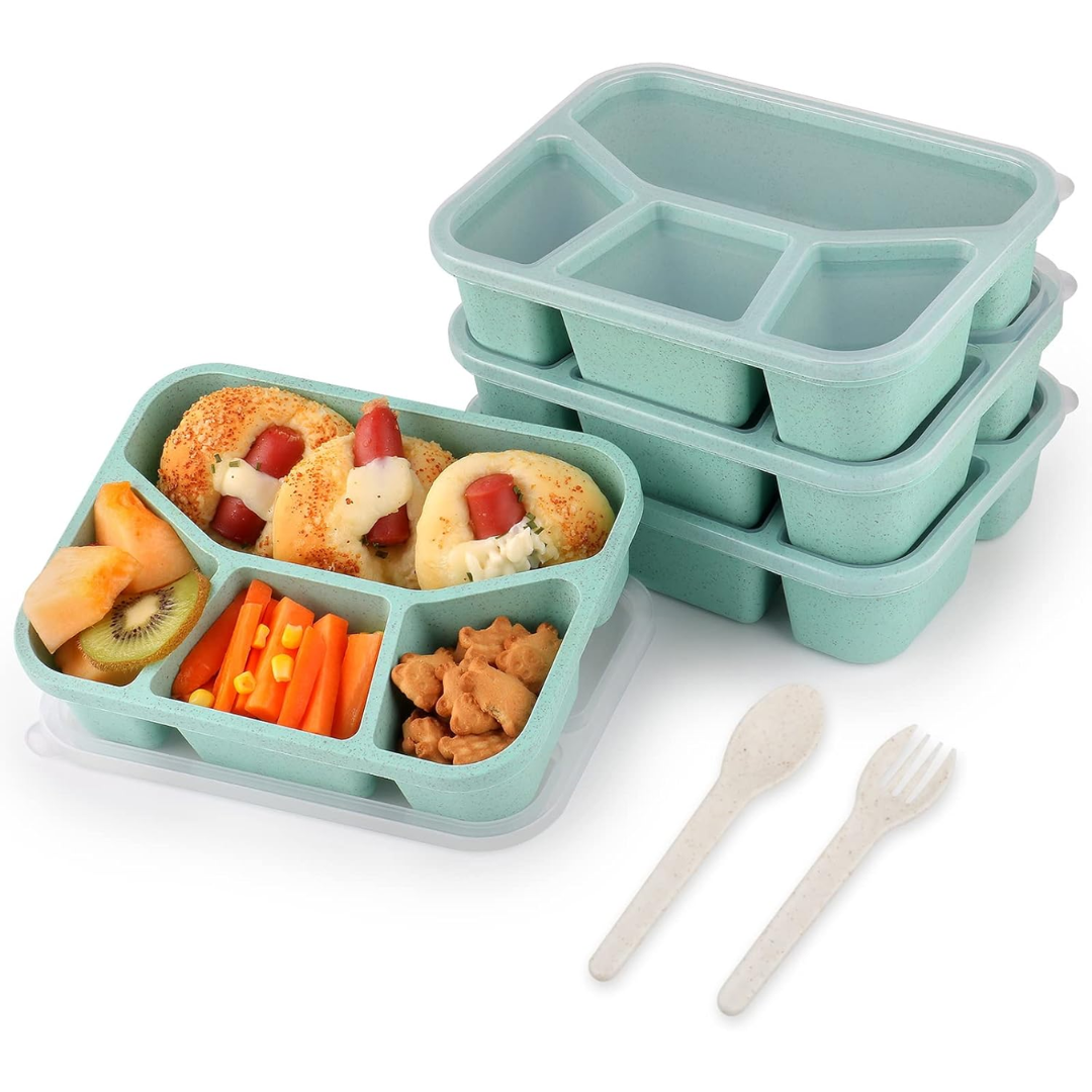BentoBox – Set of 4 Snack Boxes with Compartments