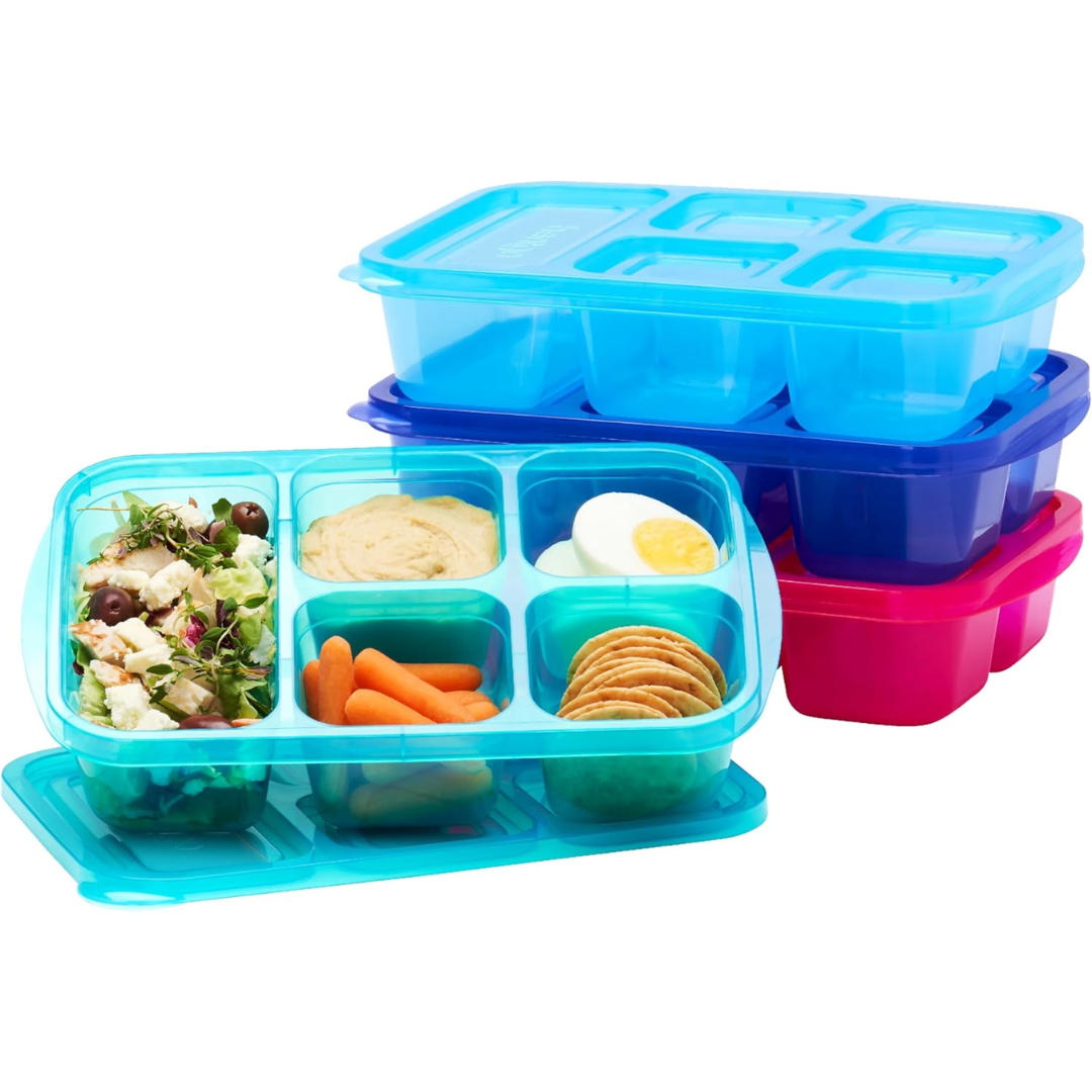 EcoStore - Sustainable 5-Compartment Storage Boxes Set of 8