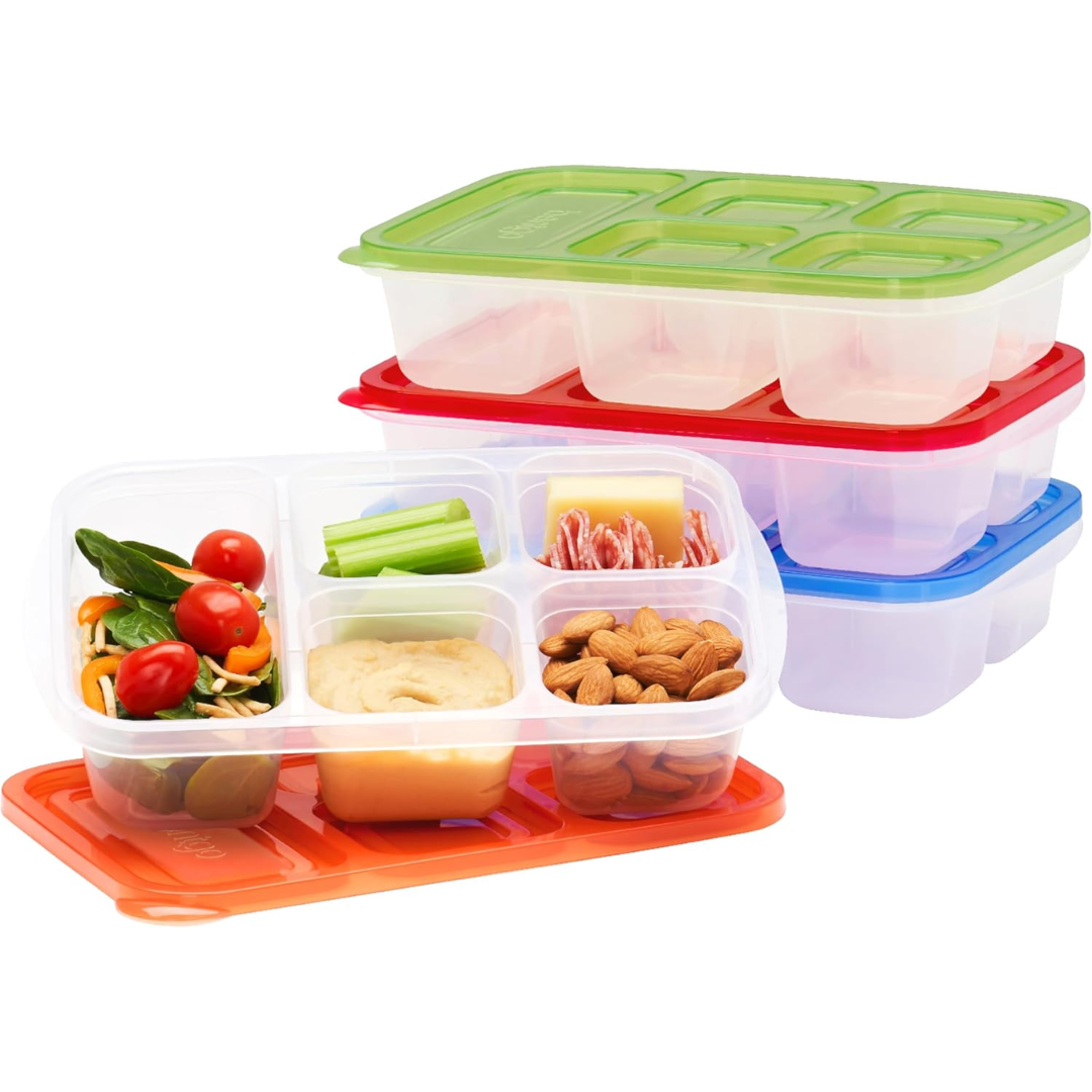 EcoStore - Sustainable 5-Compartment Storage Boxes Set of 8