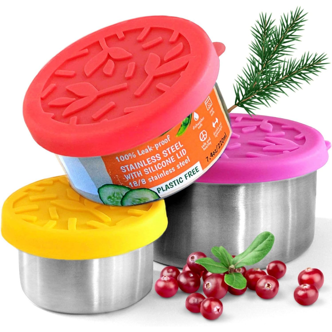 FreshBox Set – RVS Lunch Boxes with Lid