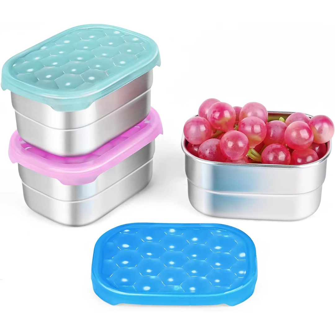 SnackGuard – RVS Snack Container with Silicone Lid