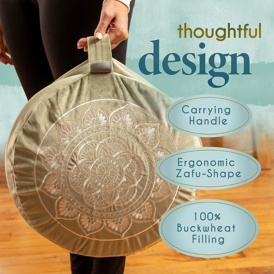 VelvetZen – Luxurious Meditation Cushion in Premium Velvet