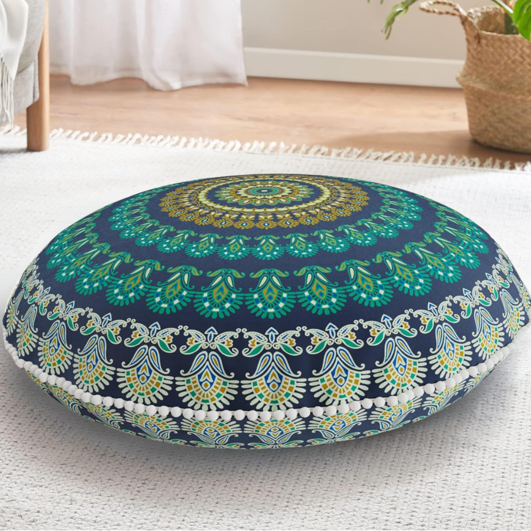 Mandala Cushion – Bohemian Meditation Cushion for the Floor