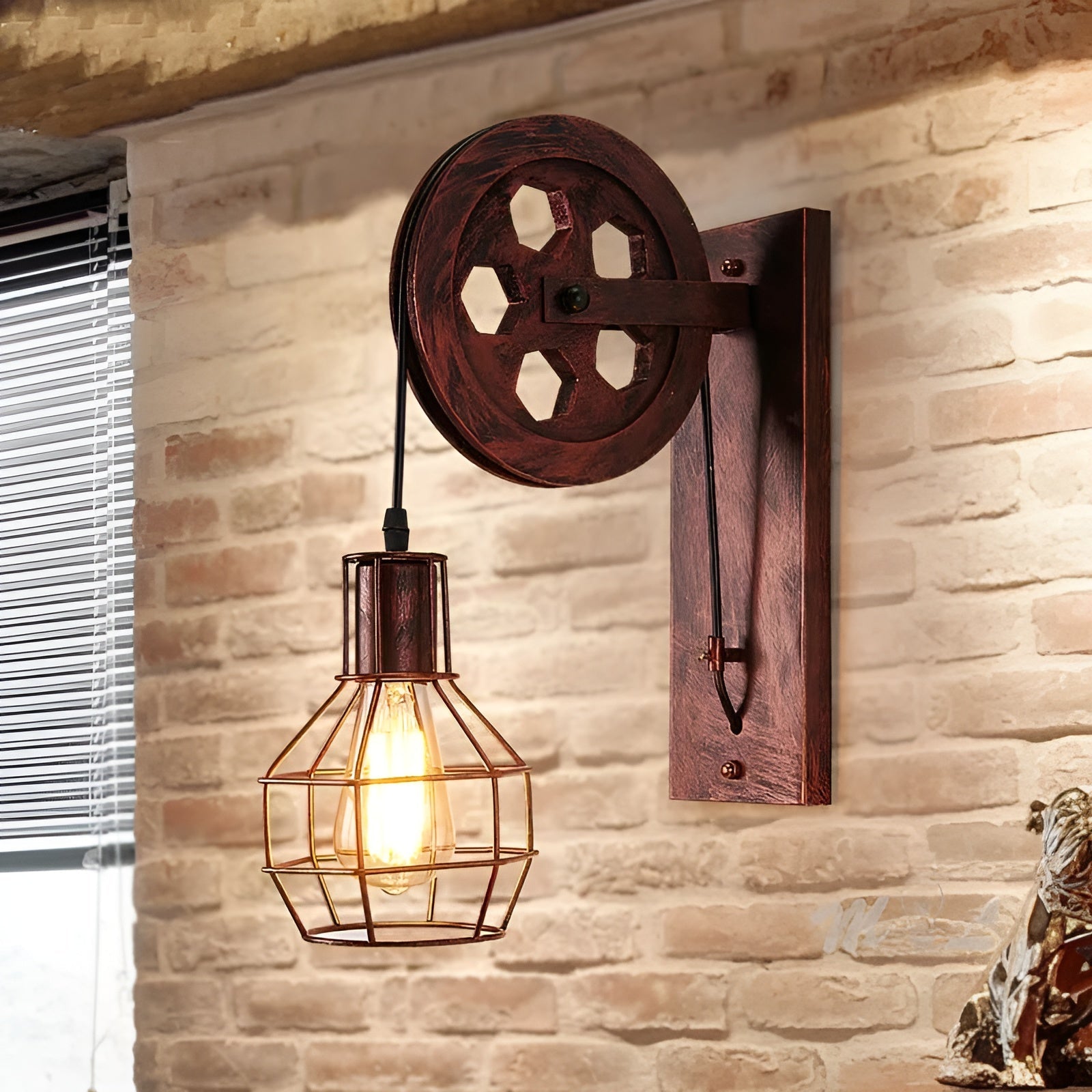 Luxe Vintage LED Wall Lamp – Industrial Style Interior from ShineGlow