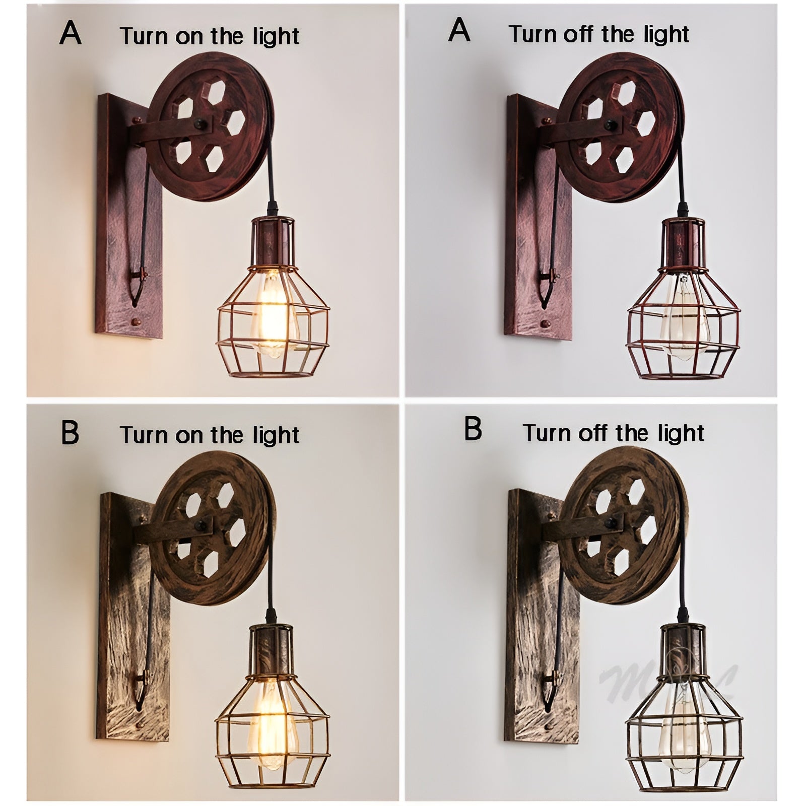 Luxe Vintage LED Wall Lamp – Industrial Style Interior from ShineGlow