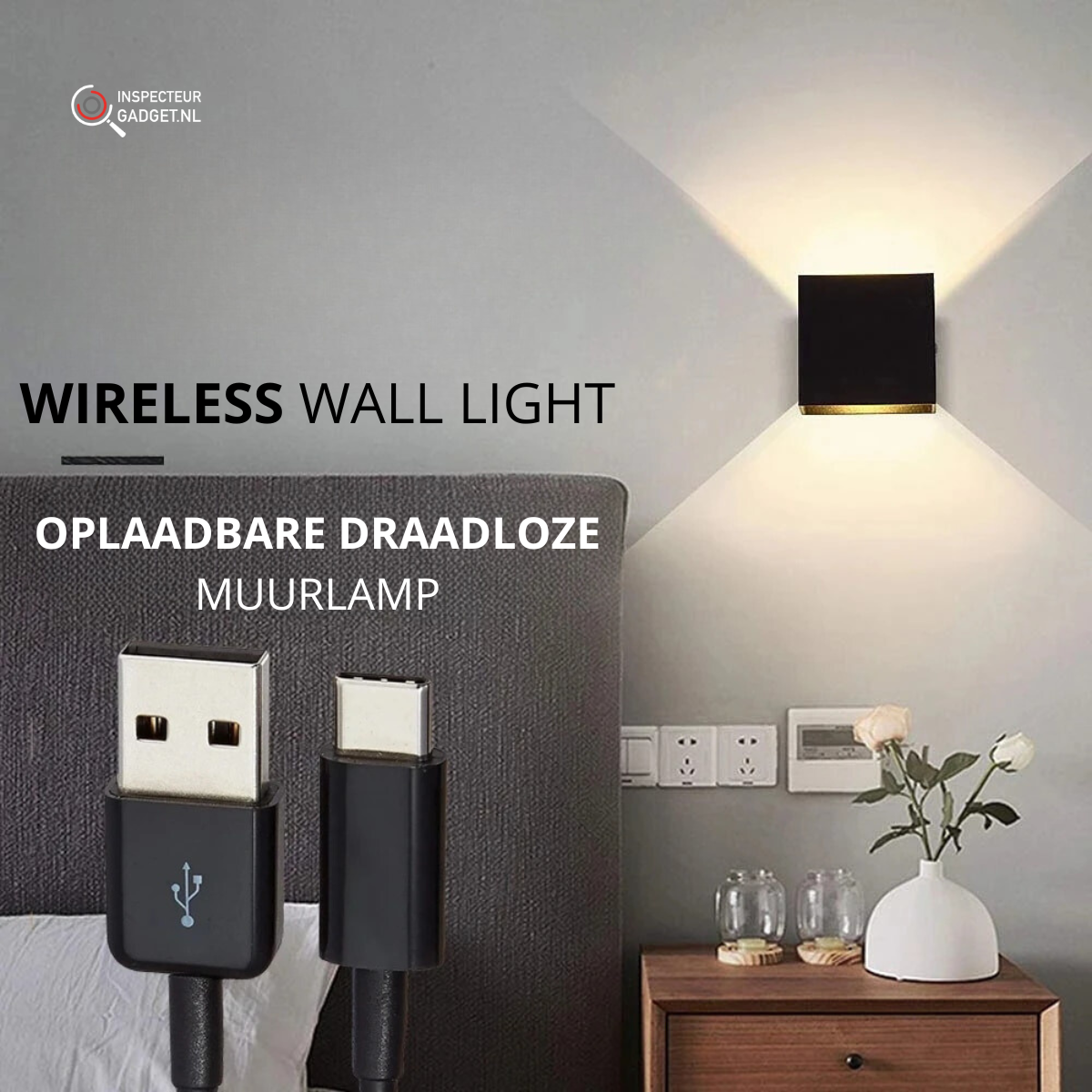 Wireless Wall Lamp™ - Wireless Rechargeable Wall Lamp