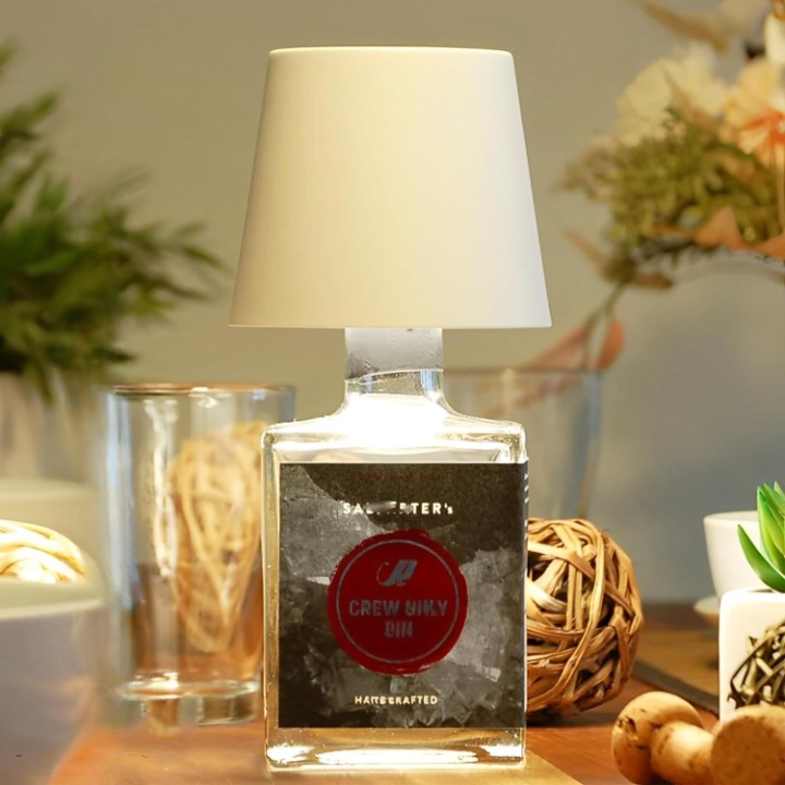 Elegant lighting bottle with touch control and USB charging