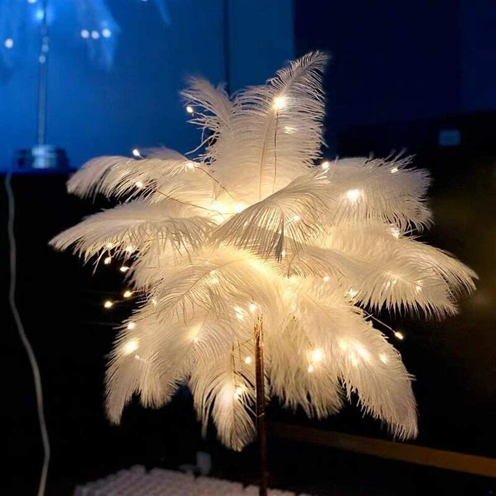 OstrichGlow Night Light - Unique Spherical Lamp with Pink Base