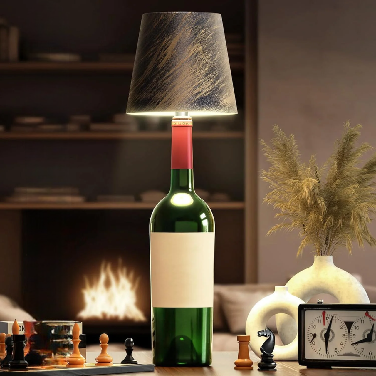 Elegant lighting bottle with touch control and USB charging