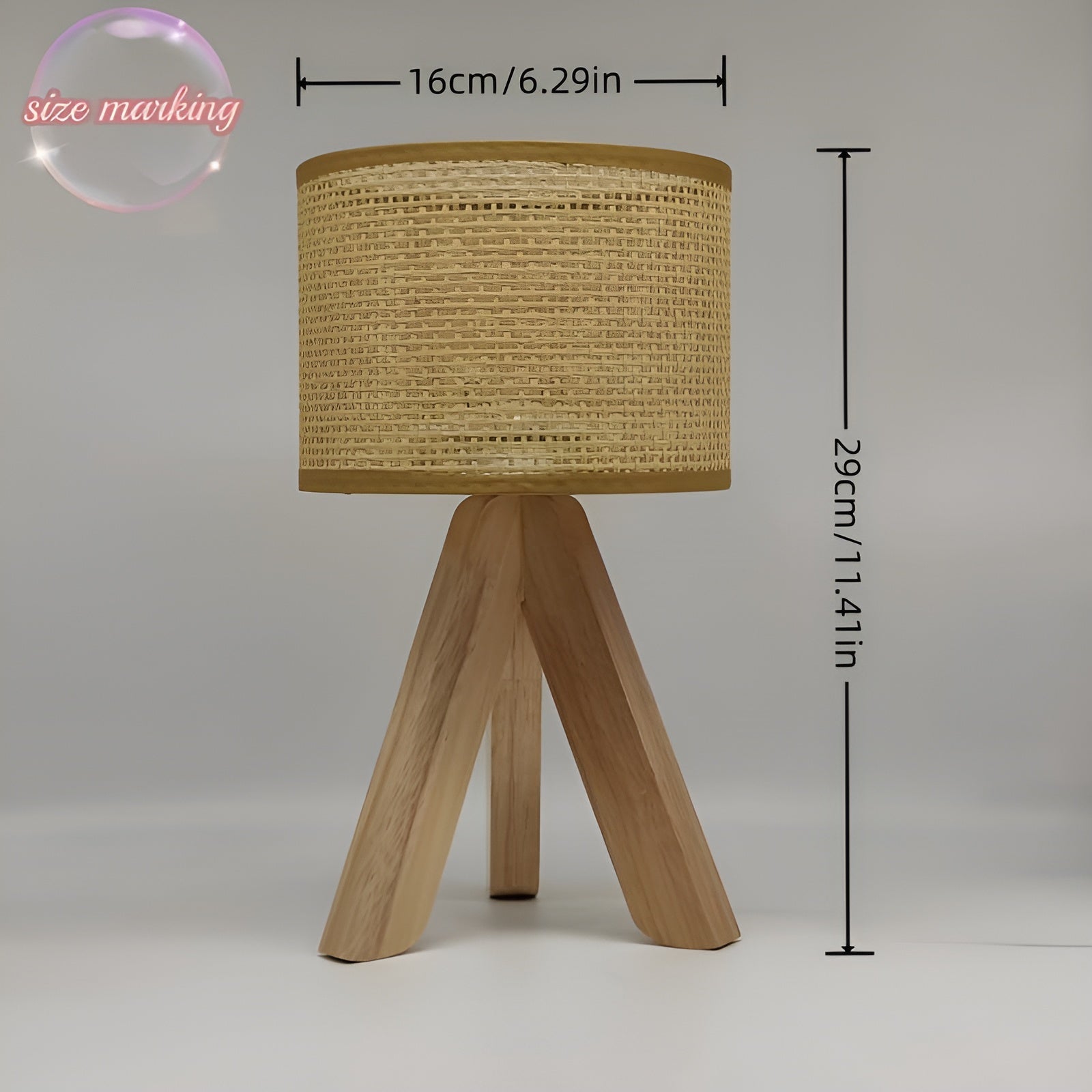 Handmade Rattan Table Lamp with USB and LED - Stylish and Sustainable Design